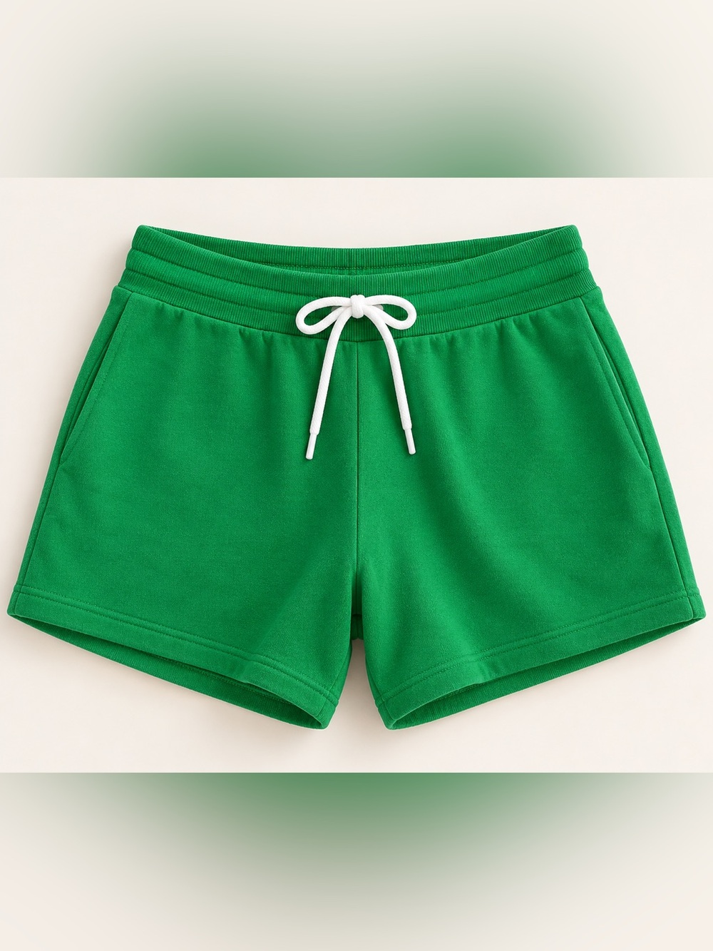 Sunday Best Green Drawstring Athletic Lounge Shorts